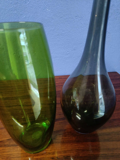 Vasi design scandinavo vintage anni 60 [verde-nero]