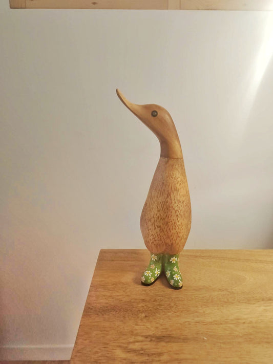 Papera a fiori stivale verde [2]