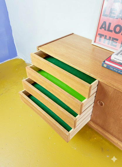 Sideboard Erik Wørts Svedese Vintage Anni '60 | Quercia Ante Cassetti 181cm