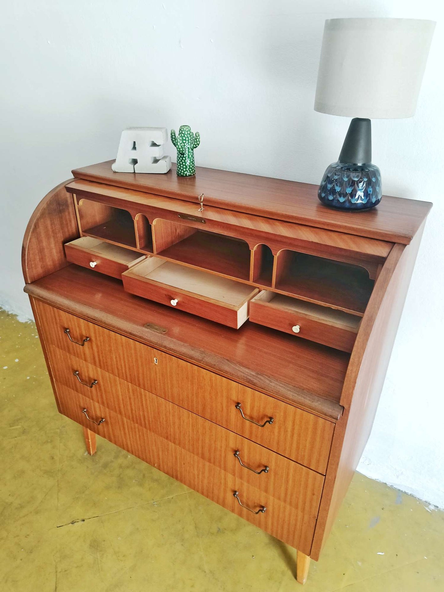 Scrittoio design danese vintage anni 50 [84vnt] misure L.90 H.96 P.47