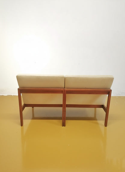 Coppia Poltrone Moduline Gjerlov Knudsen Lind | Teak Anni '60 | 57cm