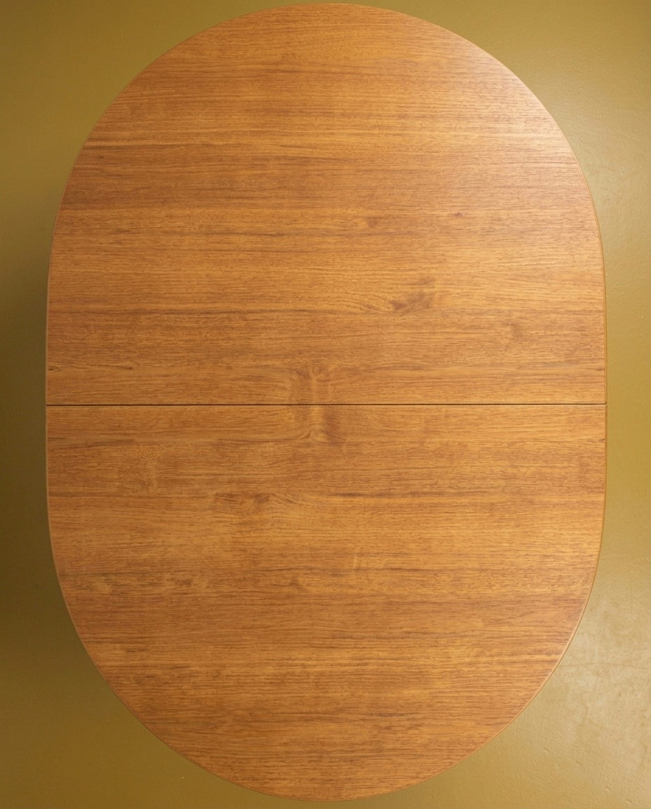 Tavolo Ovale Tibro Design Svedese Vintage Anni '50 Teak con Allunga | L.140 | 96sw28745