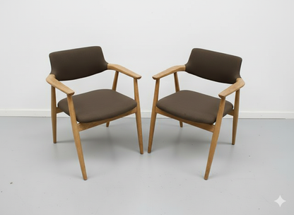 Sedie Svend Aage Eriksen per Glostrup Møbelfabrik vintage design danese anni 60 [j42631] misure L.63 H.79 P.50