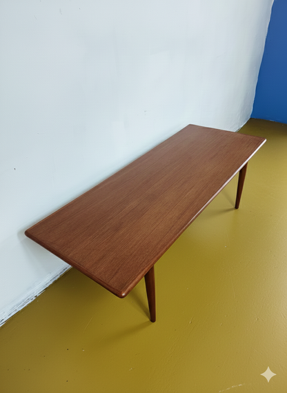 Tavolino Trasformabile Vintage Danese Teak Anni '60 Regolabile