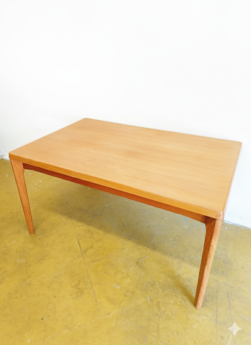 Tavolo Henning Kjærnulf rettangolare allungabile Danese Vintage Anni '60 Quercia 139cm