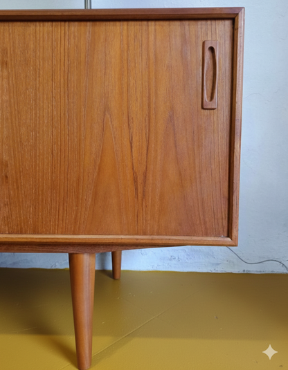 Sideboard Danese Vintage Anni '50 Teak Ante Cassetti Lungo L.240 cm