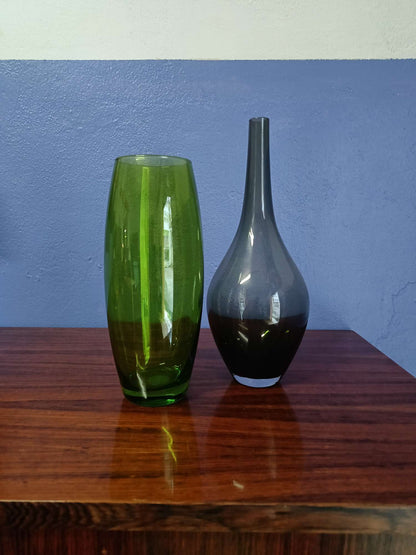 Vasi design scandinavo vintage anni 60 [verde-nero]