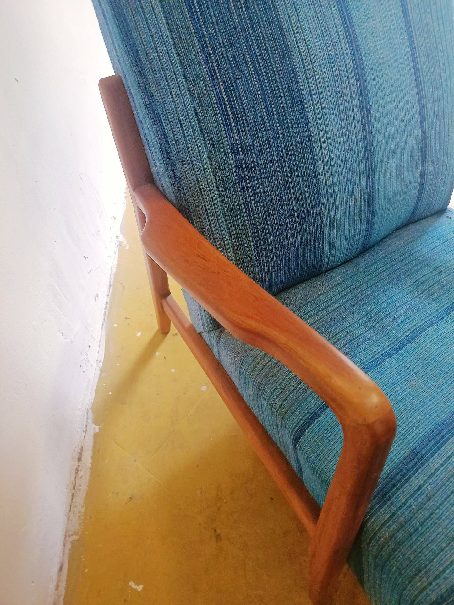 Poltrona Lounge Vintage Svedese Teak Anni '50 | Schienale Alto