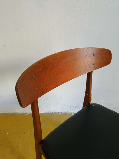 Sedia design danese originale vintage anni 50 [73j40924-6] misure H.79/47 L.46 P.47