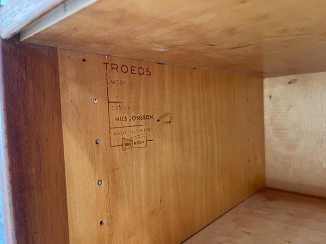 Sideboard Nils Johnson x Troeds design danese vintage anni 50 [92vnt3] misure L.190 H.74 P.44