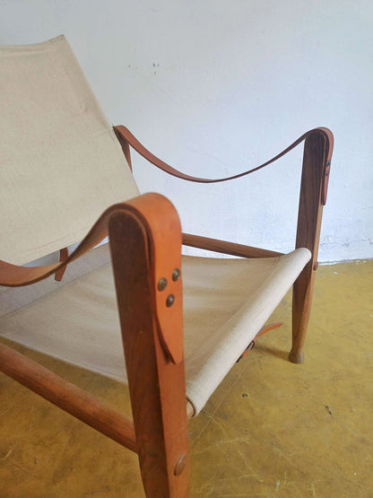Poltrona Safari Kaare Klint Frassino Cuoio | Anni '30 Iconica