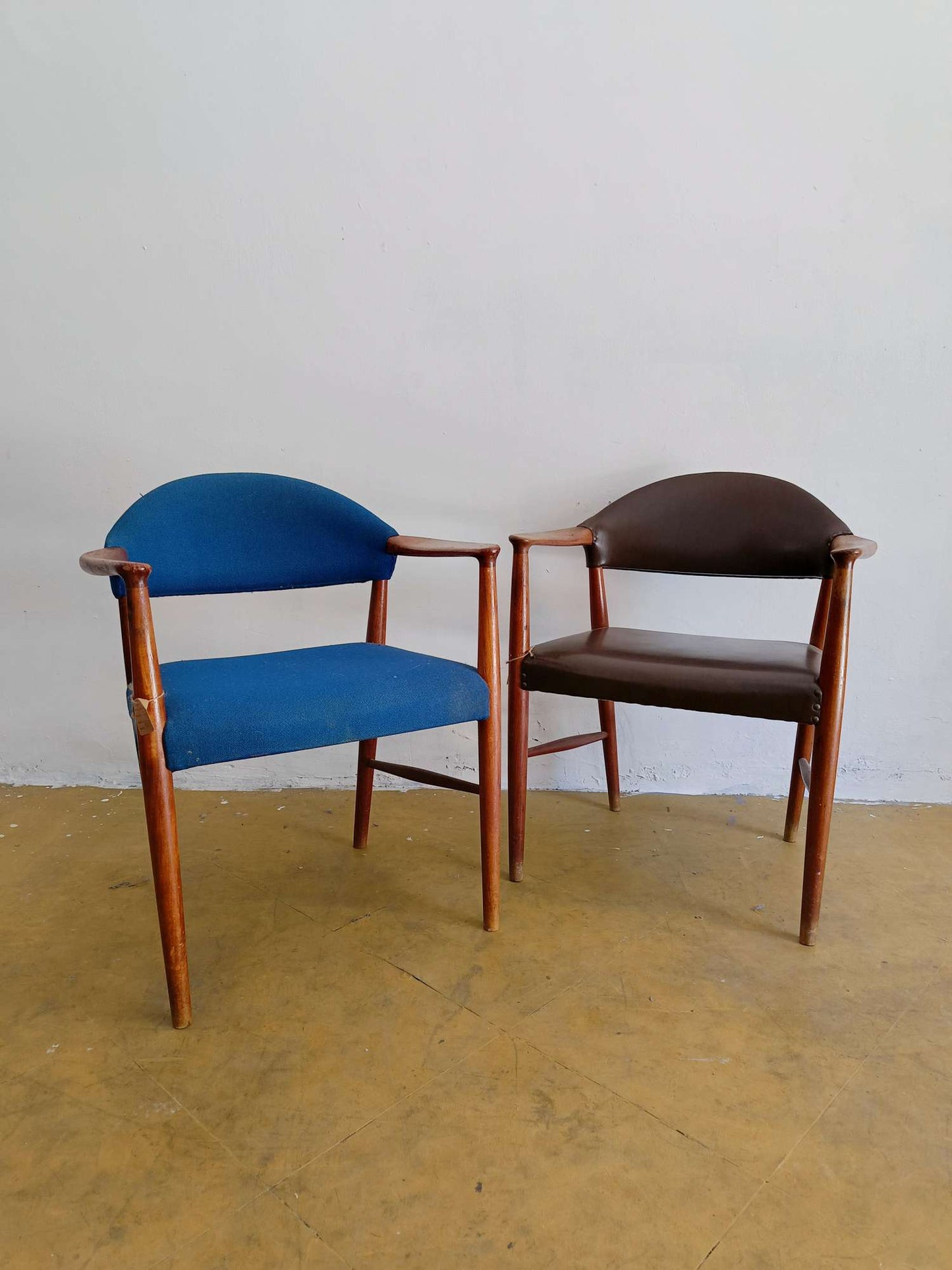 Sedie Kurt Olsen design danese vintage anni 60 [65sea-db12103] misure L.64 P.55 H.78/45