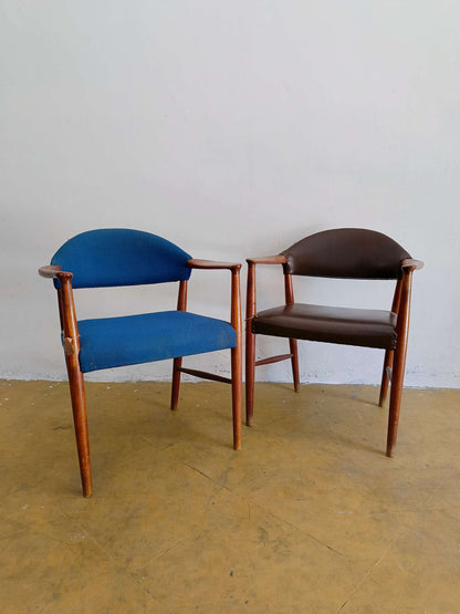 Sedie Kurt Olsen design danese vintage anni 60 [65sea-db12103] misure L.64 P.55 H.78/45