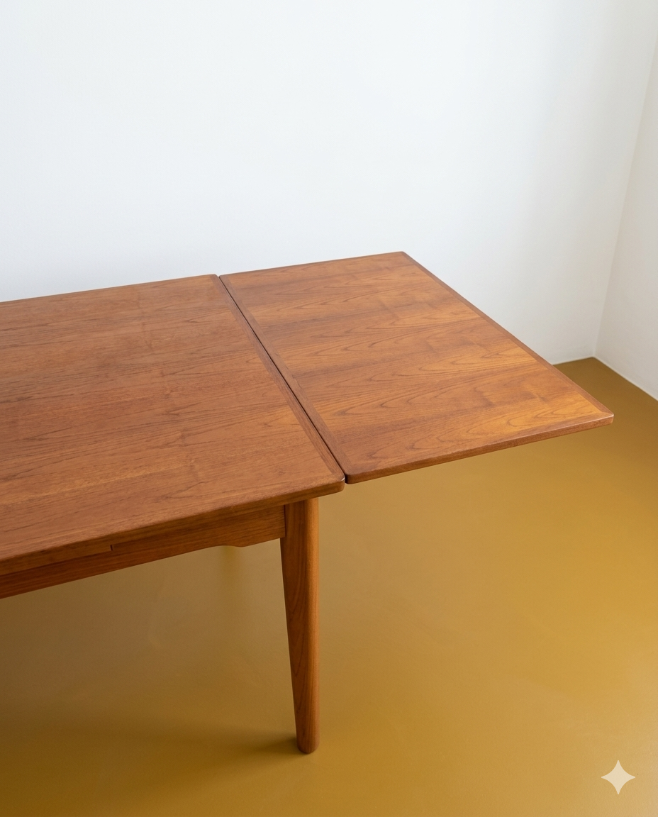 Tavolo BRDR FURBO Danese Vintage Anni '60 Teak 2 Allunghe | 145cm | 97vnt3