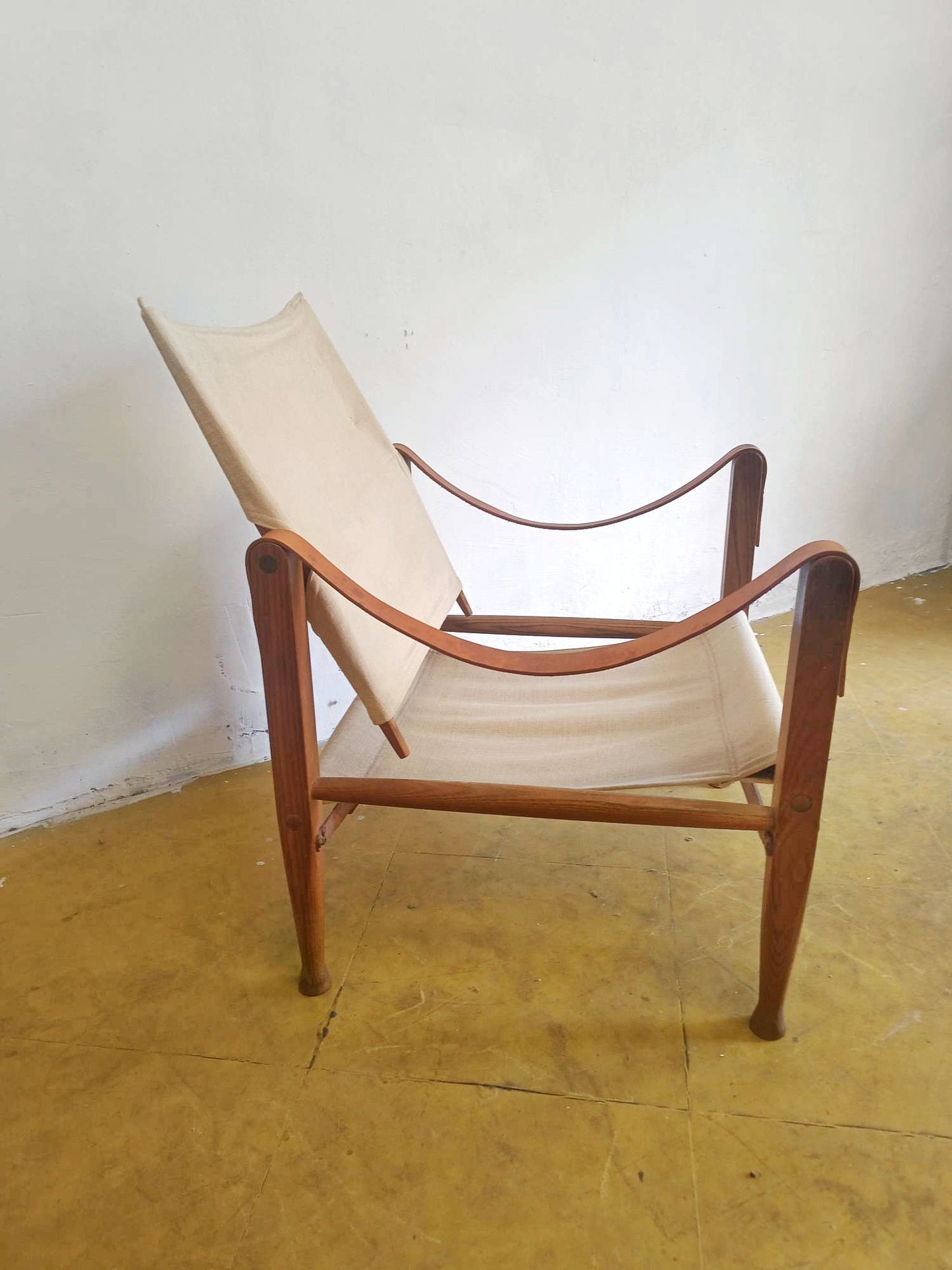 Poltrona Safari Kaare Klint Frassino Cuoio | Anni '30 Iconica