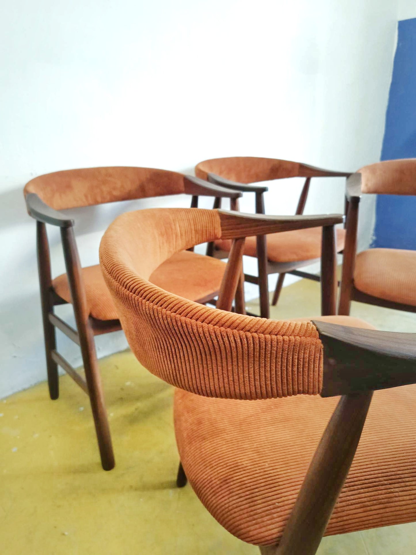 Sedie Thomas Herlev n.213 design danese originale vintage anni 50 [58j-61j-37845+38174] misure H.72/43 L.56 P.46