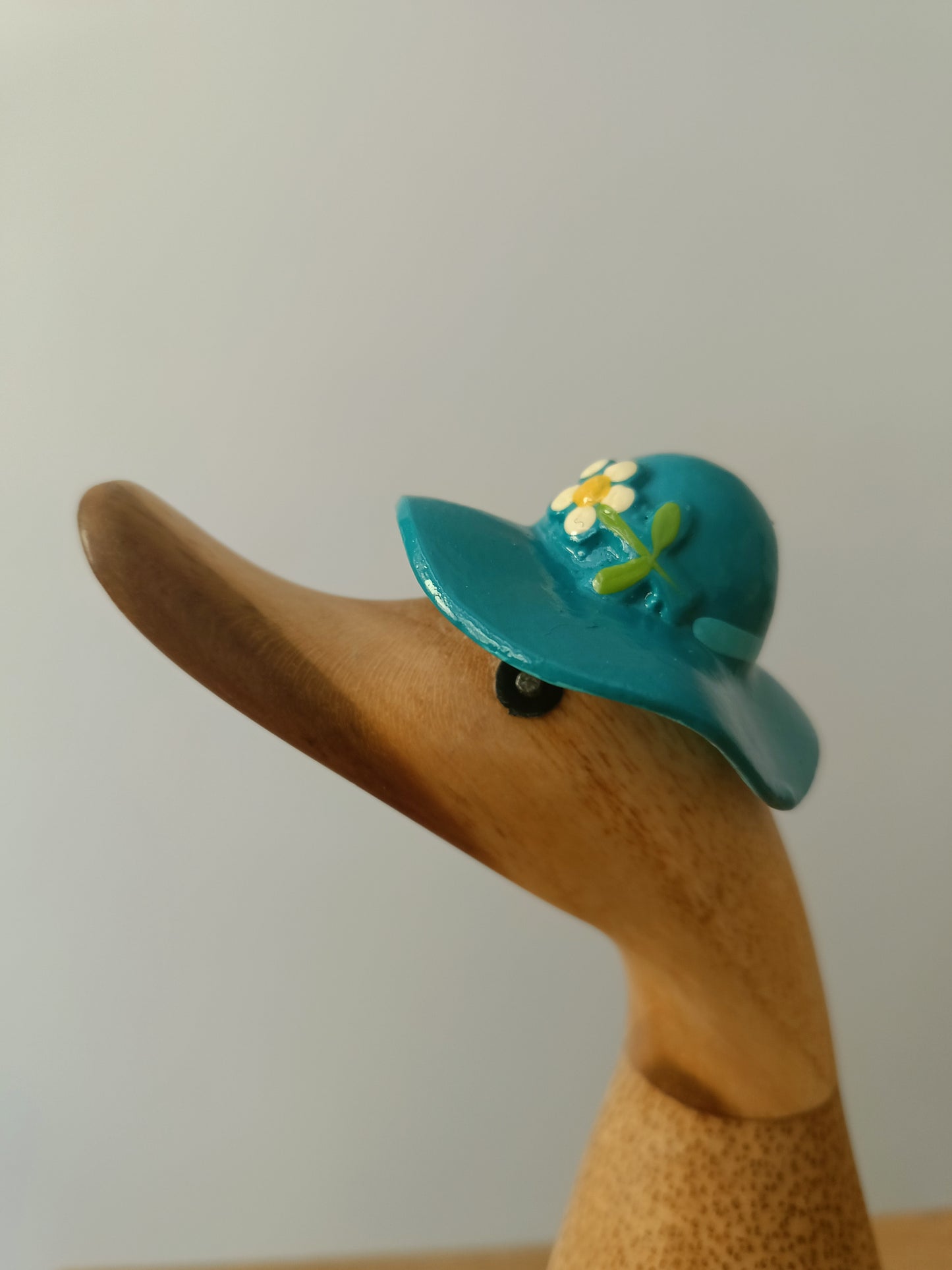 Papera a fiori stivale con cappello turchese [1]