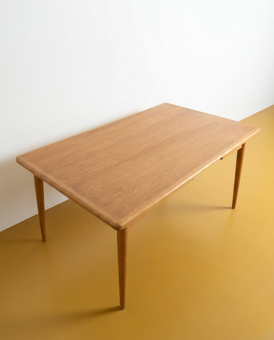 Tavolo Danese Vintage Anni '60 Quercia 2 Allunghe | 140cm | 96j44043