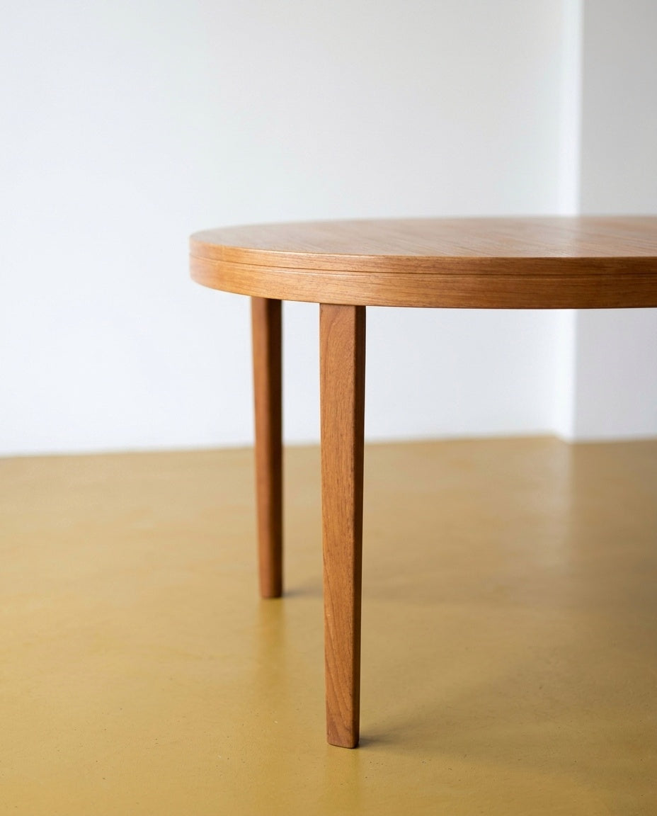 Tavolo Ovale Tibro Design Svedese Vintage Anni '50 Teak con Allunga | L.140 | 96sw28745
