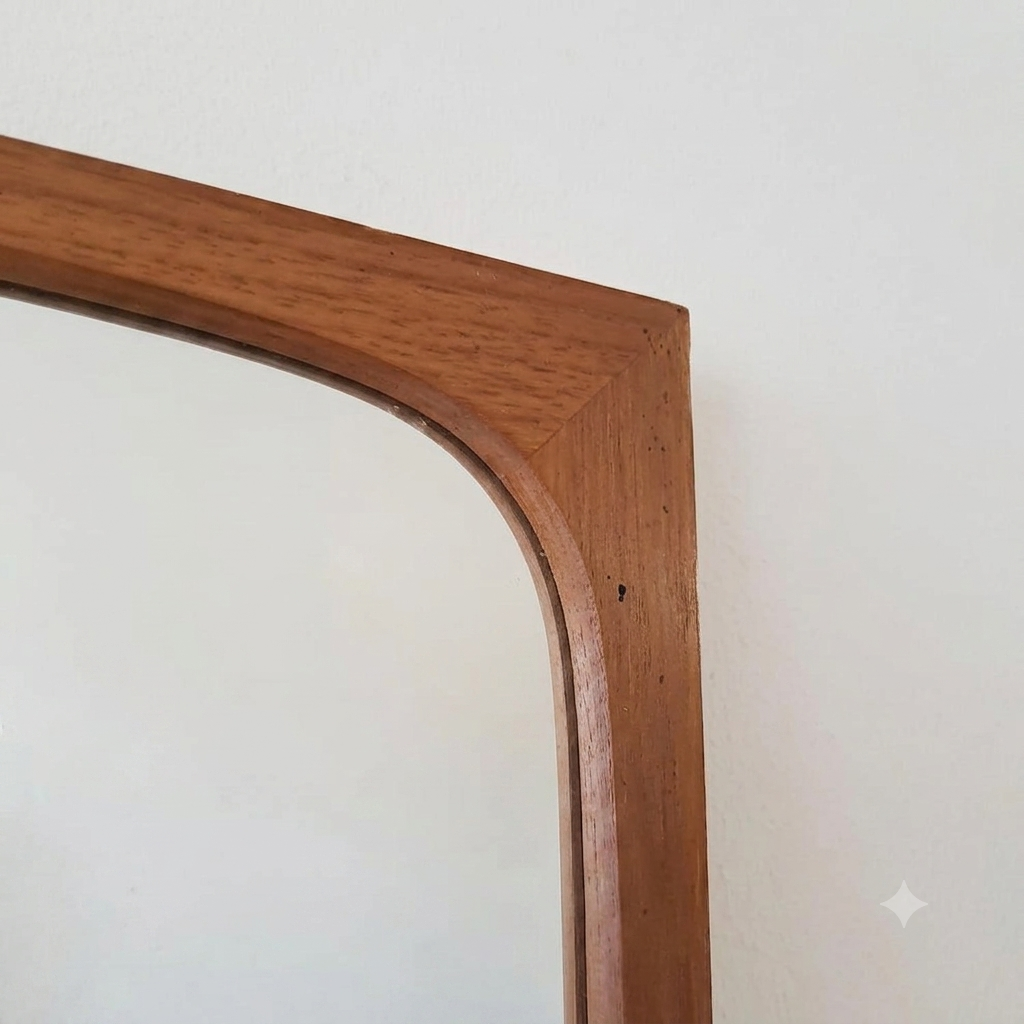 Specchio da parete vintage design danese originale anni 50 | H.70 | 71atk-2