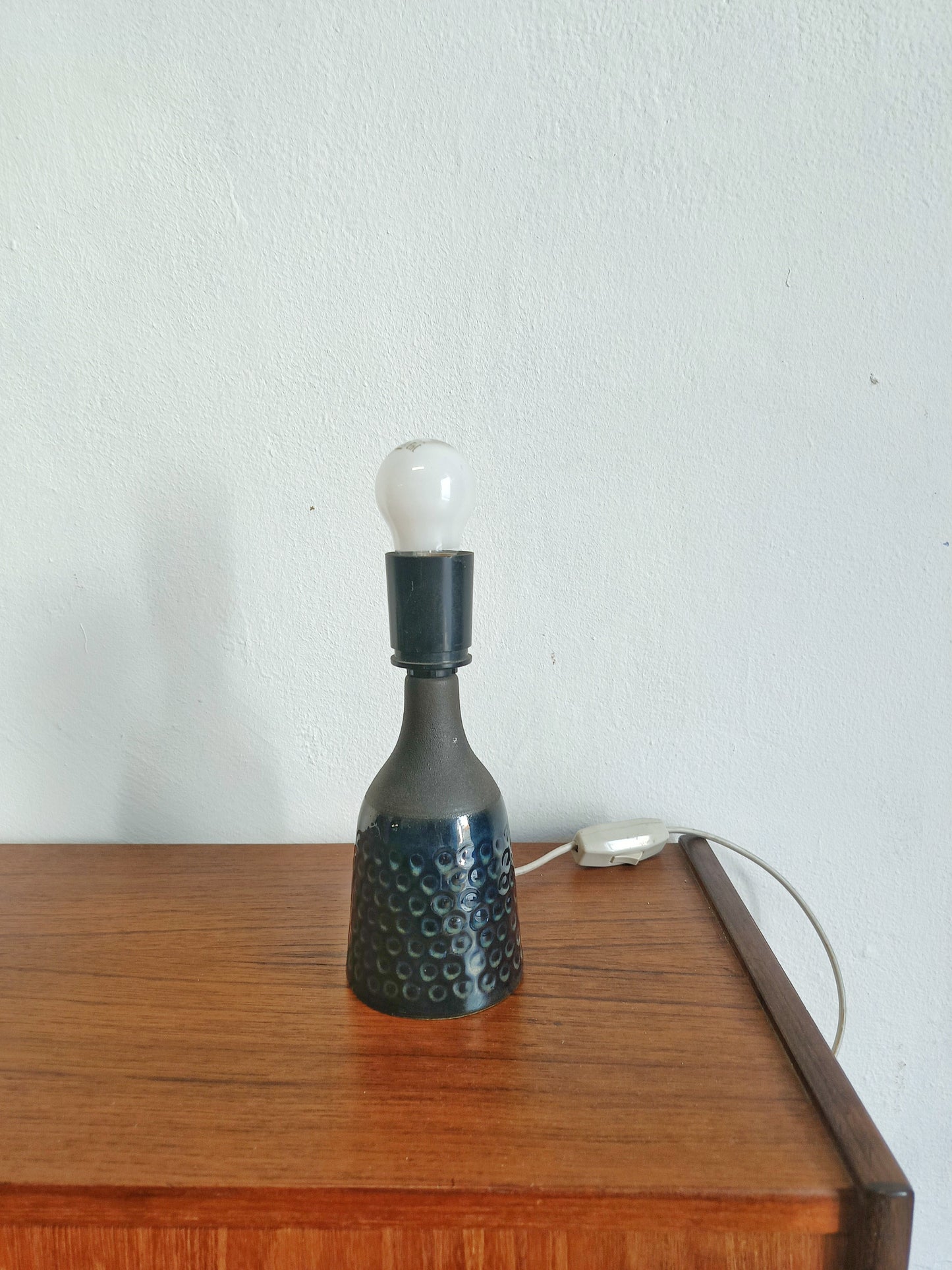 Lampada Tavolo Søholm Ceramica Danese Anni '60 | Blu