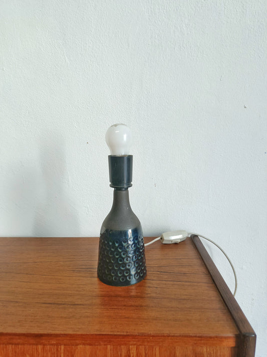Lampada Tavolo Søholm Ceramica Danese Anni '60 | Blu