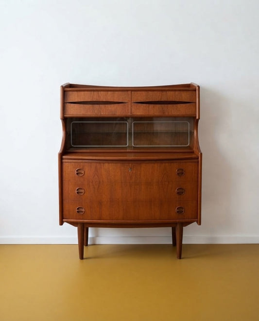 Scrittoio Gunnar Falsig Danese Anni '50 Teak | Restaurata | 99vnt-sec