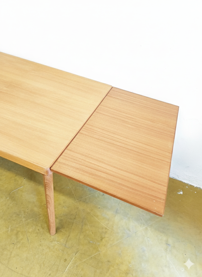 Tavolo Henning Kjærnulf rettangolare allungabile Danese Vintage Anni '60 Quercia 139cm