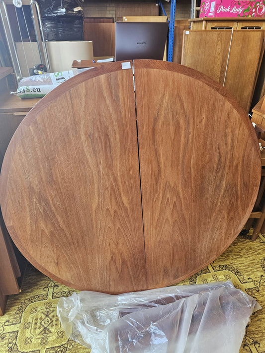 Tavolo rotondo allunga interna Danese Vintage Anni '60 Teak 122cm | IN ARRIVO A NOVEMBRE
