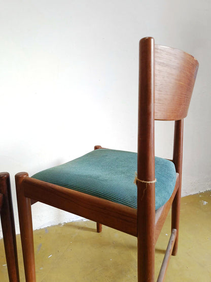 Sedie Kurt Ostervig per Sibast design danese originale vintage anni 50 [mko-sibast] misure H.80/48 L.50 P.46