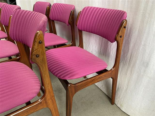 Sedie Erik Buck vintage design danese anni 60 [j44140] misure su richiesta