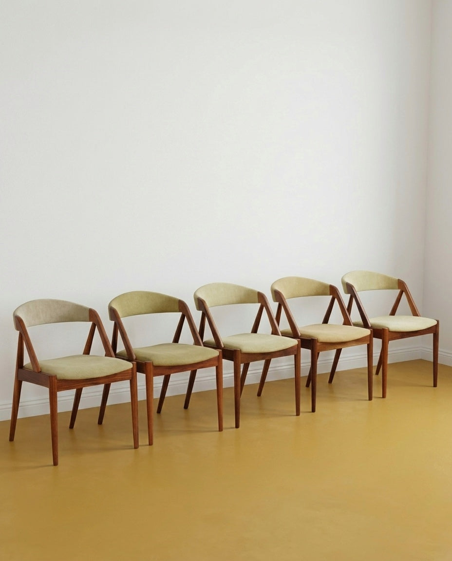 Sedie Kai Kristiansen n.31 design danese vintage anni 50 | 97vnt3 | in restauro