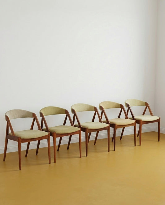 Sedie Kai Kristiansen n.31 design danese vintage anni 50 | 97vnt3 | in restauro