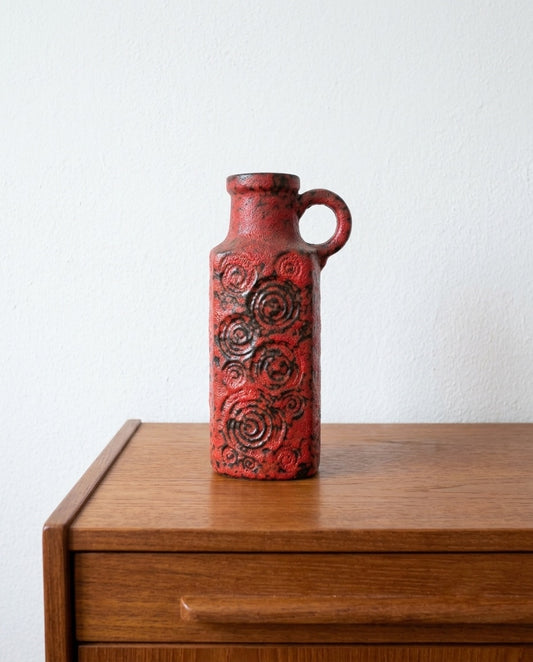 Vaso west germany vintage anni 60 [rosso]