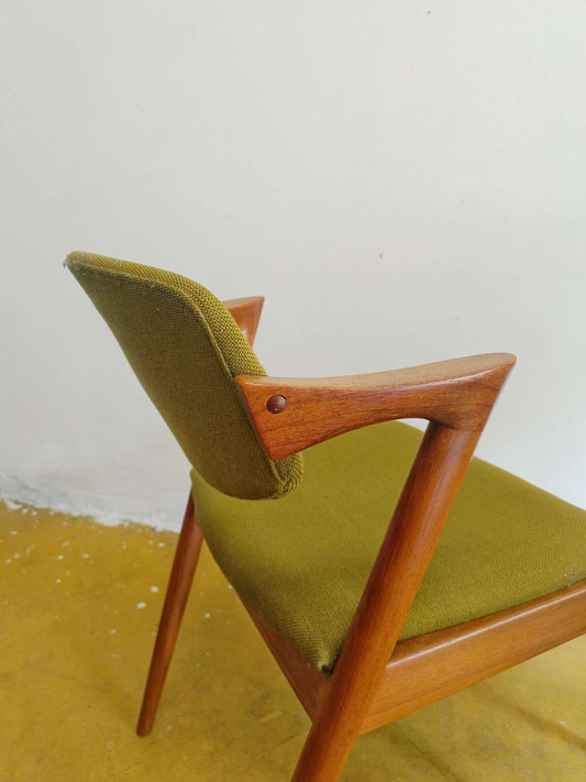 Sedie Kai Kristiansen n.42 "model Z" design danese originale vintage anni 60 [91vnt-kai2] misure L.53 H.74/45 P.56