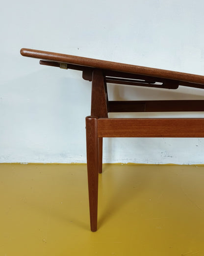Tavolino Trasformabile Vintage Danese Teak Anni '60 Regolabile | 160cm | lp