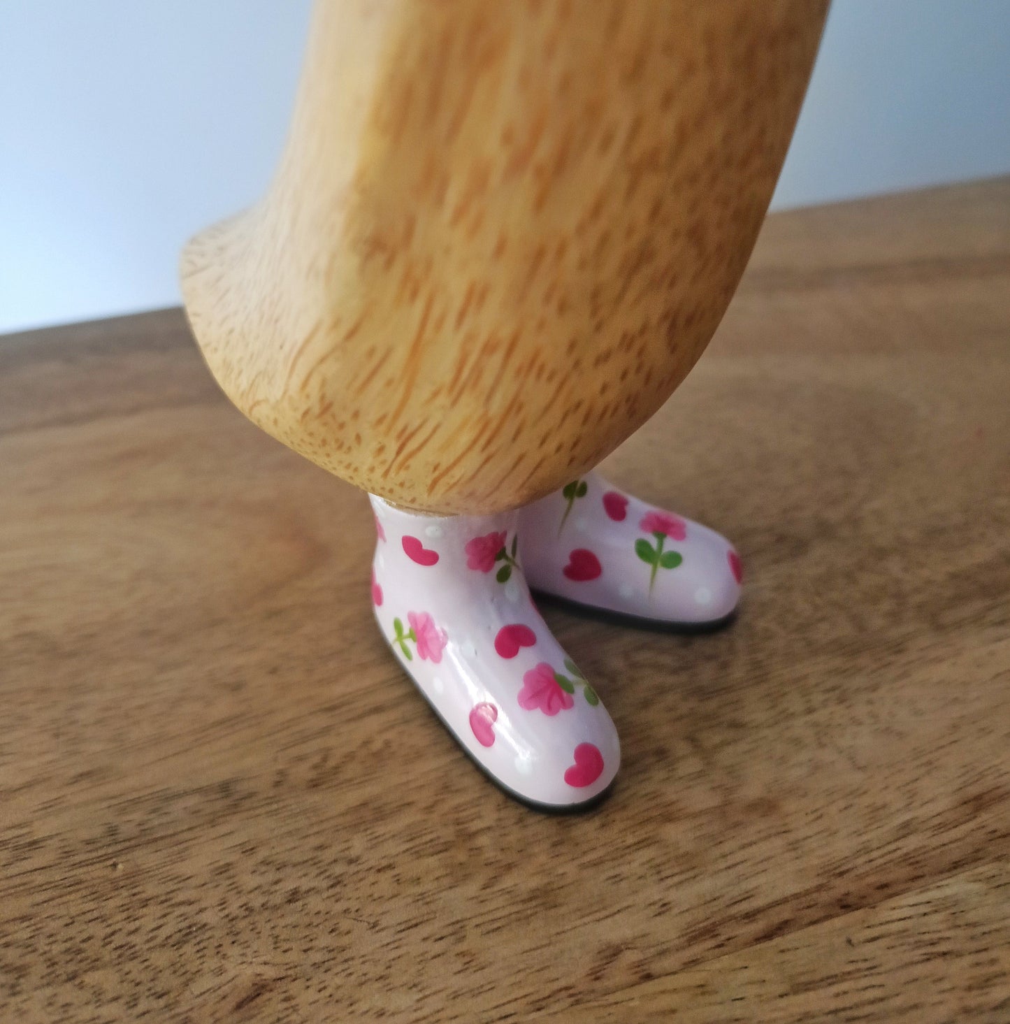 Papera a fiori stivale con cappello rosa [1]