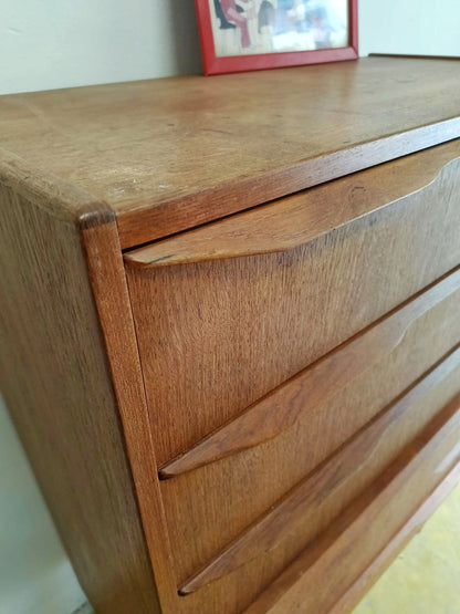 Cassettiera Teak Danese Vintage Anni 50 | Sei Cassetti Verticale 108cm