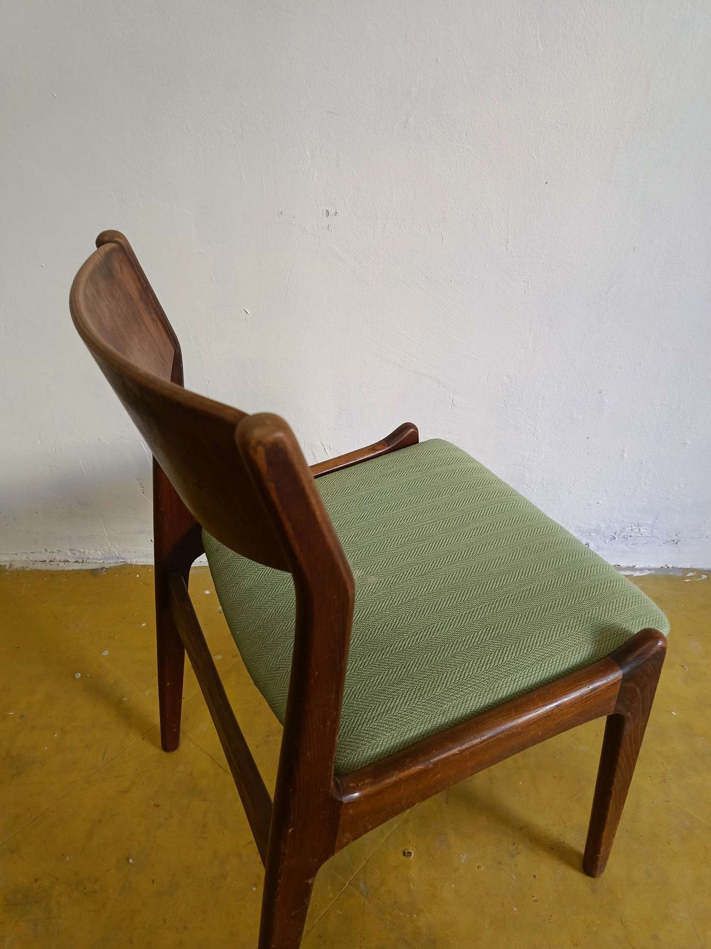 Sedia P.E.Jørgensen design danese originale vintage anni 60 [74st-3b] misure H.77/44 L.48 P.43/50