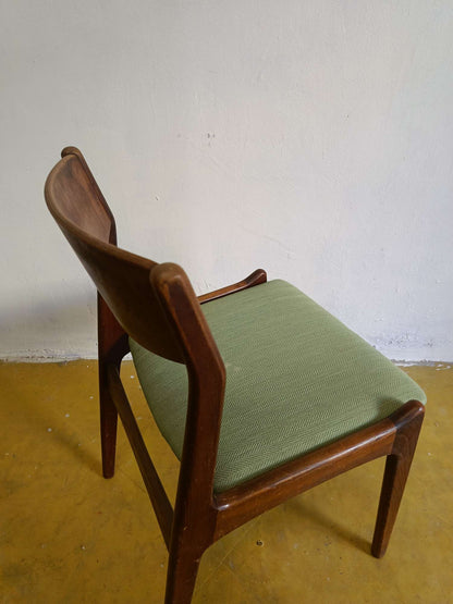 Sedia P.E.Jørgensen design danese originale vintage anni 60 [74st-3b] misure H.77/44 L.48 P.43/50