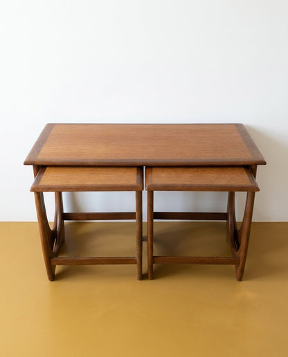 Tavolini tris GPLAN anni '60 in teak | 100cm | 98ig