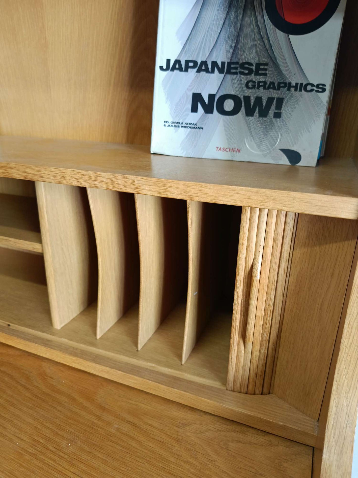 Libreria Johannes Sorth design danese vintage anni 50 [89ck1799] misure L.182 H.100 P.43