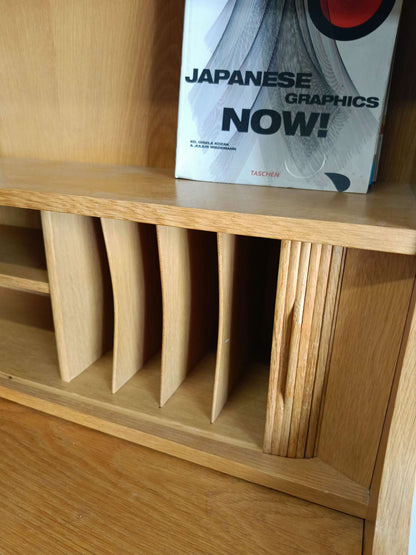 Libreria Johannes Sorth design danese vintage anni 50 [89ck1799] misure L.182 H.100 P.43
