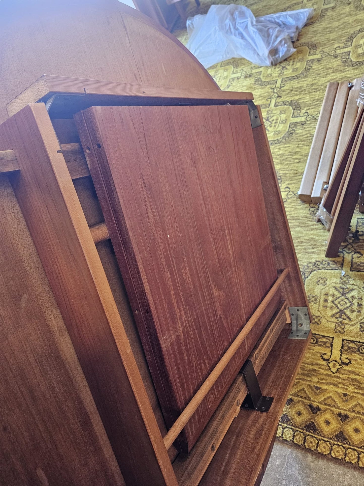 Tavolo rotondo allunga interna Danese Vintage Anni '60 Teak 122cm | IN ARRIVO A NOVEMBRE