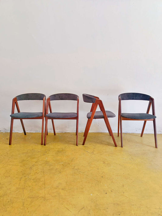 Sedie vintage design danese anni 50 [86st4fork] * NUOVA STOFFA * misure H.75/45 L.50 P.49