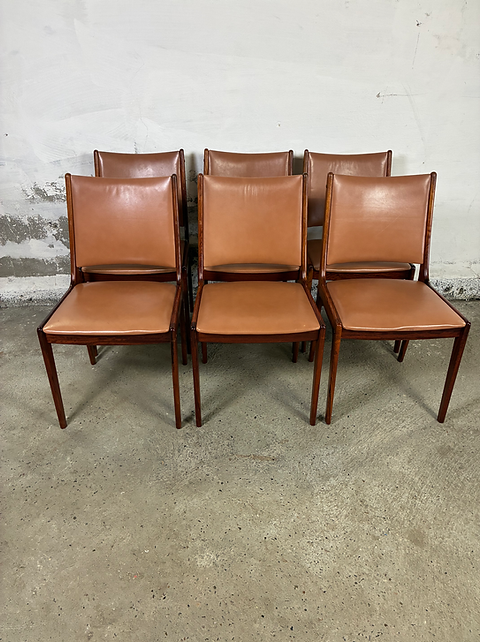 Sedie Johannes Andersen teak e faggio design danese vintage anni 60 [ck2180]