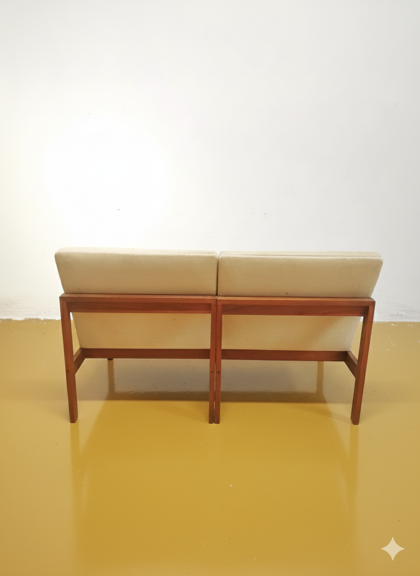 Coppia Poltrone Moduline Gjerlov Knudsen Lind | Teak Anni '60