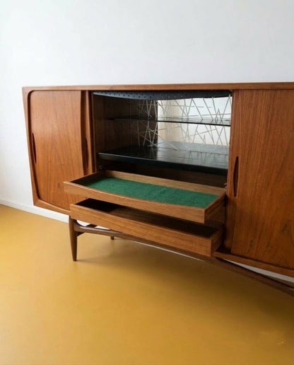 Credenza design danese vintage anni 50 | 220cm | 98vnt5