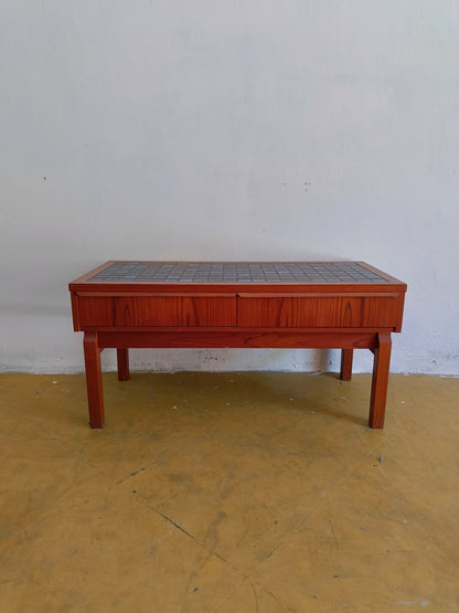 Tavolino + specchio design danese vintage anni 60 [lp2] misure tavolino L.91,5 H.41,5 P.42 specchio H.115 L.59