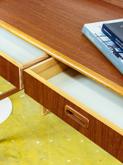 Consolle Toletta Svuotatasche Vintage Svedese Anni '60 | Teak Quercia 90cm